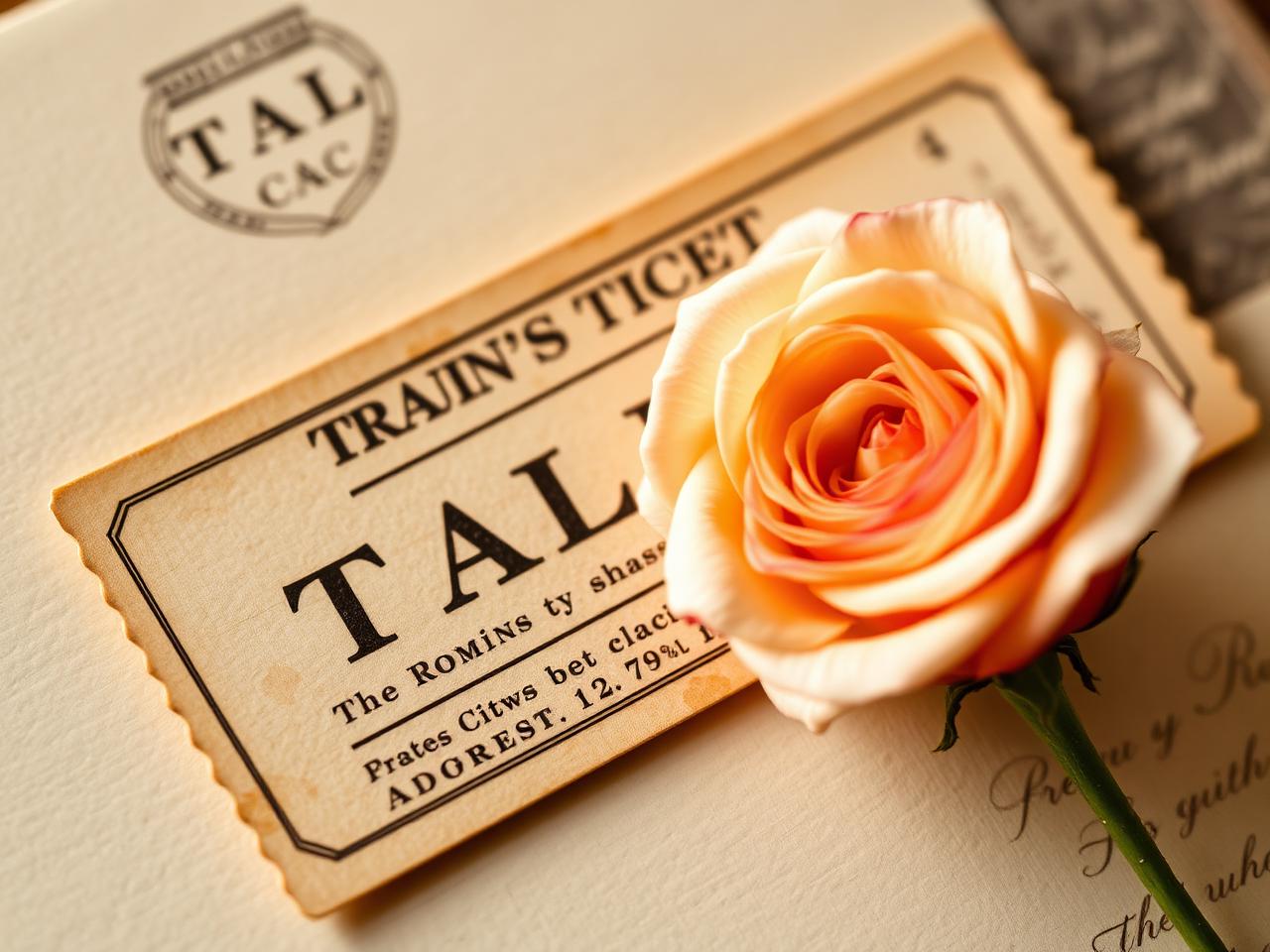 A ticket and a rose